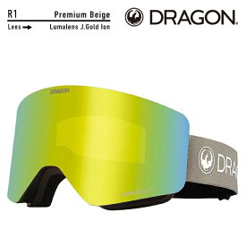 [日本正規品]スノーボード ゴーグル ドラゴン 2024 DRAGON R1 Premium Beige/Lumalens J.Gold Ion R05 スノボー 23-24 スキー