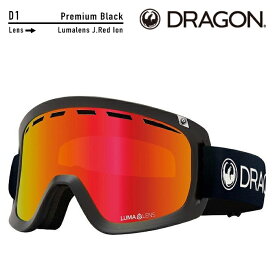 [日本正規品]スノーボード ゴーグル ドラゴン 2024 DRAGON D1 Premium Black/Lumalens J.Red Ion A01 スノボー 23-24 スキー