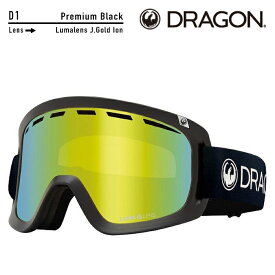 [日本正規品]スノーボード ゴーグル ドラゴン 2024 DRAGON D1 Premium Black/Lumalens J.Gold Ion A02 スノボー 23-24 スキー