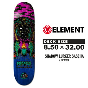 XP[g{[h fbL Gg ELEMENT SKATEBOARDS SHADOW LURKER SASCHA 8.5×32inch VhE[J[ ALYXD00290 MOB GRIP uObv XP{[ XbN S ㋉ SB SK8 S 
