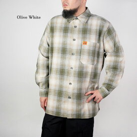 FB カウンティ 長袖チェックシャツ FB COUNTY LONG SLEEVE FLANNEL SHIRT RN98581 Black Grey White Green Tan Brown Olive Royal Grey kustom オンブレチェック フランネル カスタム 大きいサイズ 西海岸 ウエストコースト ギャング チカーノ ローライダー メンズ 男性