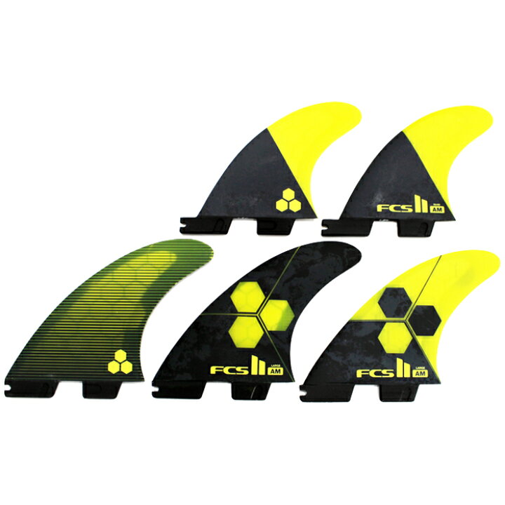 楽天市場】サーフィン トライフィン FCS II AM PCTRI-QUAD RETAIL FINS  