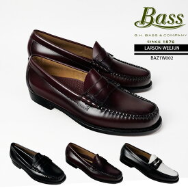 ジーエイチバス ローファー G.H Bass LARSON WEEJUNS BAZ1W002 ラーソン コインローファー 革靴 レザーソール ビジネスシューズ メンズ 男性