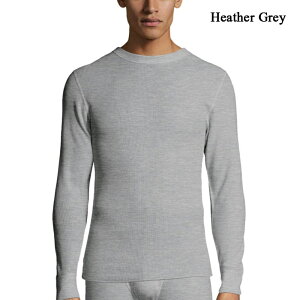r[ŃN[|wCY TVc T Hanes WAFFLE KNIT THERMAL CREWNECK X-TEMP 25439 natural Grey Black GbNXev I[KjbN btjbg T[} h K H~ Y j