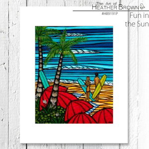r[ŃN[|wU[uE A[gvg G HEATHER BROWN FUN IN THE SUN HB9191P 35.5cm×28cm c 䎆t i nC T[t T[tB nCA CeA 썑 oP[V