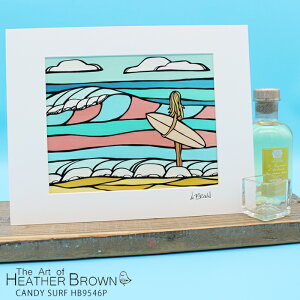 r[ŃN[|wU[uE A[gvg G HEATHER BROWN CANDY SURF HB9546P 28cm×35.5cm䎆t i nC T[t T[tB nCA