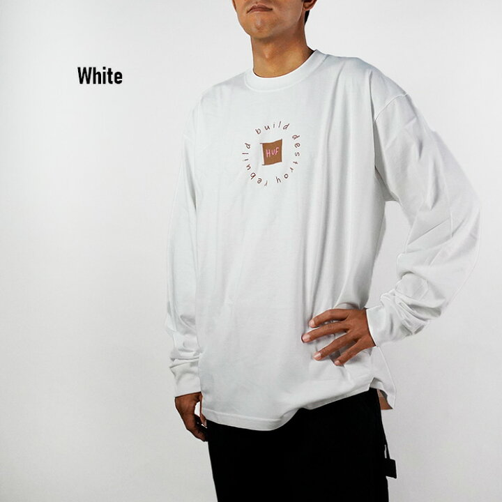 楽天市場】レビューでクーポン☆ハフ ロンT 長袖Tシャツ HUF REBUILD L 