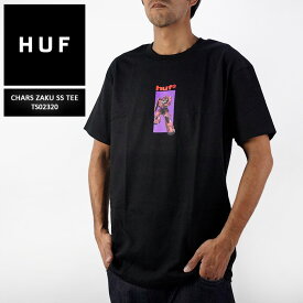 ハフ × 機動戦士ガンダム Tシャツ HUF × GUNDAM CHARS ZAKU SS TEE TS02320 Black ブラック 黒 大きいサイズ 2XL XXL シャア専用ザク シャアザク シャア・アズナブル コラボ 半袖 ハフ スケート スケーター SB スケートボード メンズ 男性