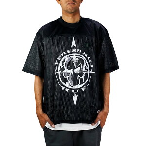 ���r���[�ŃN�[�|�����n�t �t�b�g�{�[���W���[�W�[ HUF × CYPRESS HILL COMPASS MESH JERSEY KN00519 Black �u���b�N �� �R���p�X���b�V���W���[�W�[ �T�C�v���X�E�q�� ���b�V�� T�V���c �q�b�v�z�b�v ���b