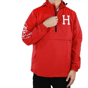 ���r���[�ŃN�[�|�����n�t × �o�h���C�U�[ �A�m���b�N �W���P�b�g HUF BUDWEISER LABEL ANORAK JACKET Red JK00146 �n�t �X�P�[�g �X�P�[�^�[ SB �X�P�[�g�{�[�h �� �r�[�� �����Y �j��