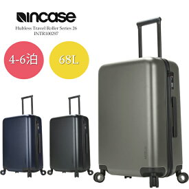 [旧モデル]インケース スーツケース INCASE Hubless Travel Roller Series 26 INTR100297 4泊～6泊 68LBlack Grey Navy 国内 海外 旅行 出張 長期向け キャスター コロコロ ローラー キャリーバッグ 男性 女性 在庫処分 sale セール