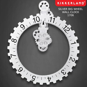 ���r���[�ŃN�[�|�����L�b�J�[�����h �Ǌ|�����v ���v KIKKERLAND SILVER BIG WHEEL WALL CLOCK 1706 �E�H�[���N���b�N �N���b�N ���^���� �C���e���A �~�b�h�Z���`�����[ ���_�� �k�� ���m�g�[��