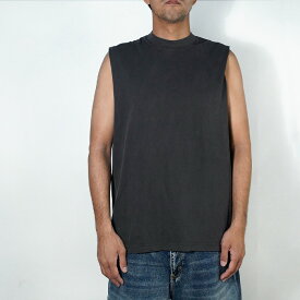 レビューでクーポン★【ネコポス発送】ロサンゼルス アパレル Tシャツ LOS ANGELES APPAREL 6.5OZ SLEEVELESS TEE 1865GD 6.5オンス スリーブレス ワークアウトタンク マッスルT タンクトップ ガーメントダイ ヘビーウェイト ロスアパ ビッグシルエット メンズ 男性