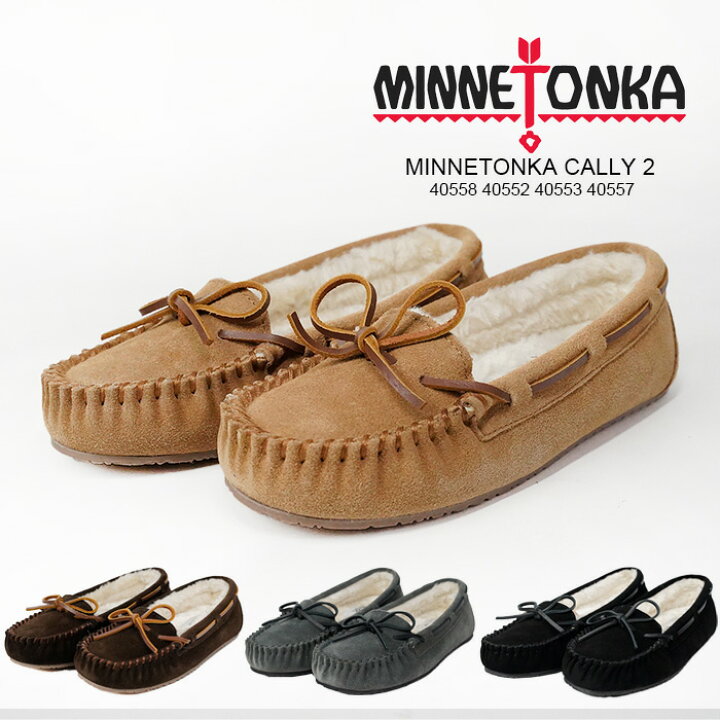 楽天市場】ミネトンカ モカシン シューズ MINNETONKA CALLY 2 Black 