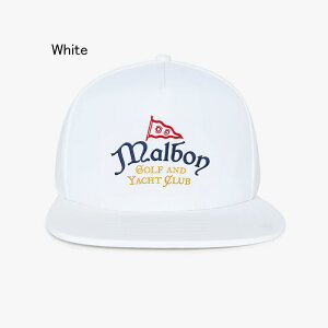 ���r���[�ŃN�[�|�����}���{���S���t �X�q �L���b�v Malbon Golf YACHT CLUB SNAPBACK M-9763 ���b�g�N���u �X�i�b�v�o�b�N �n�b�g �S���t �S���t�E�F�A �w�b�h�E�F�A �����Y �j��