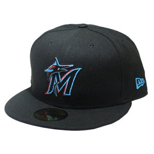 ���r���[�ŃN�[�|�����j���[�G�� �X�q �L���b�v NEWERA ON-FIELD 59FIFTY Miami MARLINS GAME Black �I�[�Z���e�B�b�N �}�C�A�~ �}�[�����Y MLB ���W���[���[�O �x�[�X�{�[�� �싅