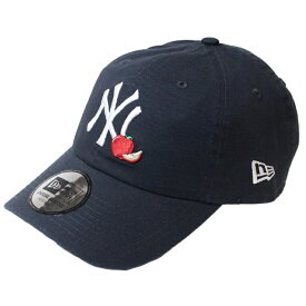 ニューエラ 帽子 キャップ NEWERA TEAM STATE FRUIT CASUAL CLASSIC/001 New York Yankees Apple Navy ニューヨーク ヤンキース ビッグアップル ローキャップ MLB メジャーリーグ ベースボール 野球