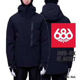 [日本正規品]スノーボード ウェア シックスエイトシックス ジャケット 2024 686 MEN'S GORE-TEX GT JACKET Black スノボー 23-24 男性 メンズ ゴアテックス