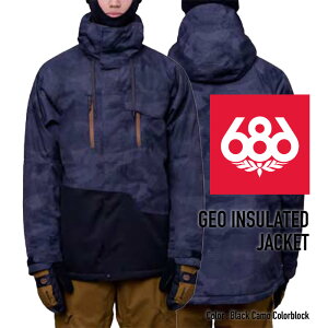 r[ŃN[|[iEOK] [{Ki]Xm[{[h EFA VbNXGCgVbNX WPbg 2024 686 MEN'S GEO INSULATED JACKET WIWPbg Black Camo Colorblock Xm{[ 23-24 j