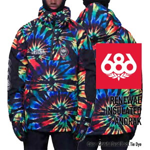 r[ŃN[|[iEOK] [{Ki]Xm[{[h EFA VbNXGCgVbNX WPbg 2024 686 MEN'S RENEWAL INSULATED ANORAK j[AAmbN Grateful Dead Black Tie Dye 
