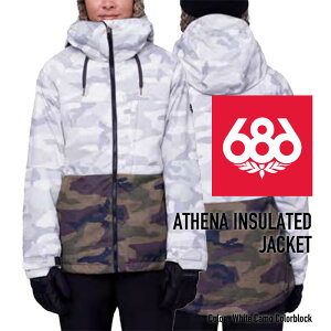 r[ŃN[|[iEOK] [{Ki] Xm[{[h EFA VbNXGCgVbNX WPbg 2024 686 WOMEN'S ATHENA INSULATED JACKET White Camo Colorblock AeiWPbg Xm{[ 23