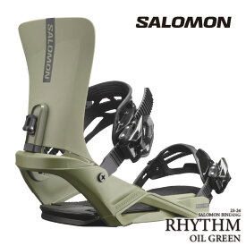 [日本正規品]スノーボード ビンディング サロモン リズム 2024 SALOMON RHYTHM Oil Green オイルグリーン 緑 バインディング スノボー 23-24 男性 メンズ