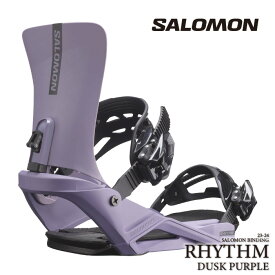 [日本正規品]スノーボード ビンディング サロモン リズム 2024 SALOMON RHYTHM Dusk Purple ダスクパープル 紫 バインディング スノボー 23-24 男性 メンズ