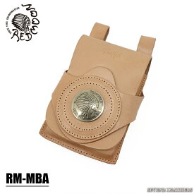 レッドムーン REDMOON バッグ レザーポーチ ホルスター 本革 スマホケース ベルトループ 38mmコンチョ Mサイズ 小物 収納 メンズ RM-MBA