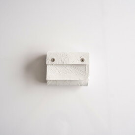 Kagari Yusuke"三つ折り豆財布"mw-11 white