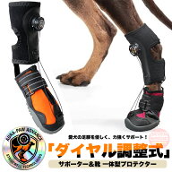 犬 靴 サポーター 一体型 ダイヤル式 ナックリング対策 足首 プロテクター 関節保護 歩行補助 介護シュー…