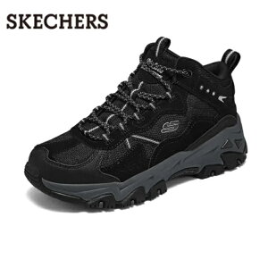 スケッチャーズ スニーカー レディース 黒 牛革 防滑 耐久 軽量 クッション性 通気性 アウトドアシューズ 軽量 耐久性 滑り止め カジュアルシューズ 滑りにくい 50代 厚底 ハイキングシュー