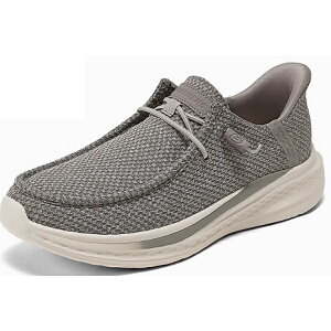 ランキング受賞! スケッチャーズ スリップインズ メンズ モカシン スリッポン 黒 スニーカー 厚底 ウォーキングシューズ 立ったまま履ける スリップイン 軽量 50代 ハンズフリー ランニン