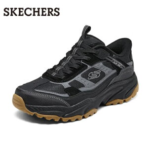 スケッチャーズ スリップインズ メンズ スニーカー トレッキングシューズ アウトドア 秋 冬 軽量 EVAソール 通気性 ウォーキング 靴 黒 おしゃれ 滑り止め 男性用 靴 スリップイン スリップイ
