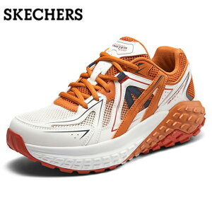 トレイルランニングシューズ スケッチャーズ メンズ スニーカー 本革 革靴 厚底 メンズスニーカー 黒 靴 防滑 ウォーキングシューズ メンズシューズ カジュアル グリップ力 厚底トレイルス