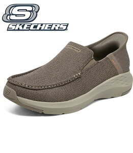 スケッチャーズ スリップインズ メンズ ビジネス 幅広 ワイド おすすめ スニーカー 厚底 立ったまま履ける スリップイン 手を使わずに履ける 靴 軽量 50代 ハンズフリーシューズ ランニング