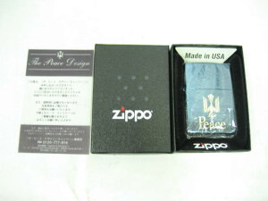 【新品】2007年 平成19年 Zippo ジッポー Peace ピース オイルライター ブルーチタン タバコ