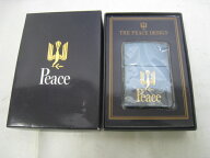 【新品】レア 初代 Peace 1993年製 平成5年 Zippo ジッポー Peace ピース ブルーチタン オイルライター