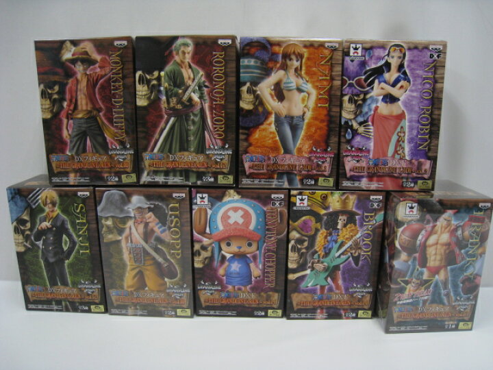楽天市場 新品 未開封 Onepiece ワンピース Dx フィギュア 新世界 麦わら海賊団 ９体セット 麦わらの一味 ９人 ルフィ ゾロ ナミ サンジ ウソップ ロビン チョッパー 青 フランキー ブルック セブンヘブンストア