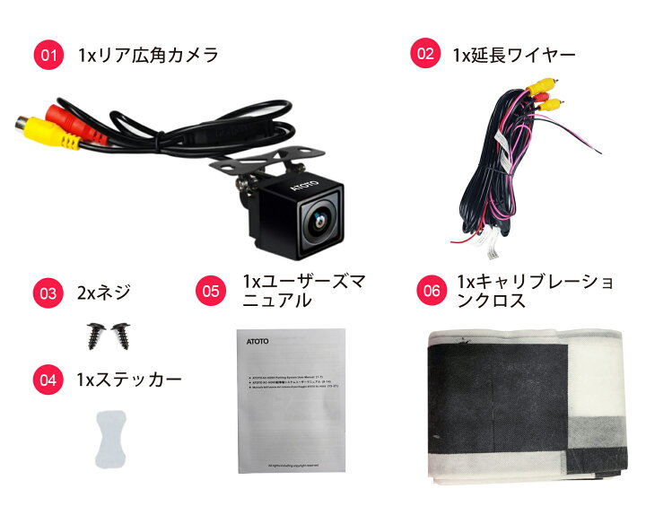 楽天市場】【ATOTO正規品☆ AC-HD03LR 720Pリアビューバックアップ 