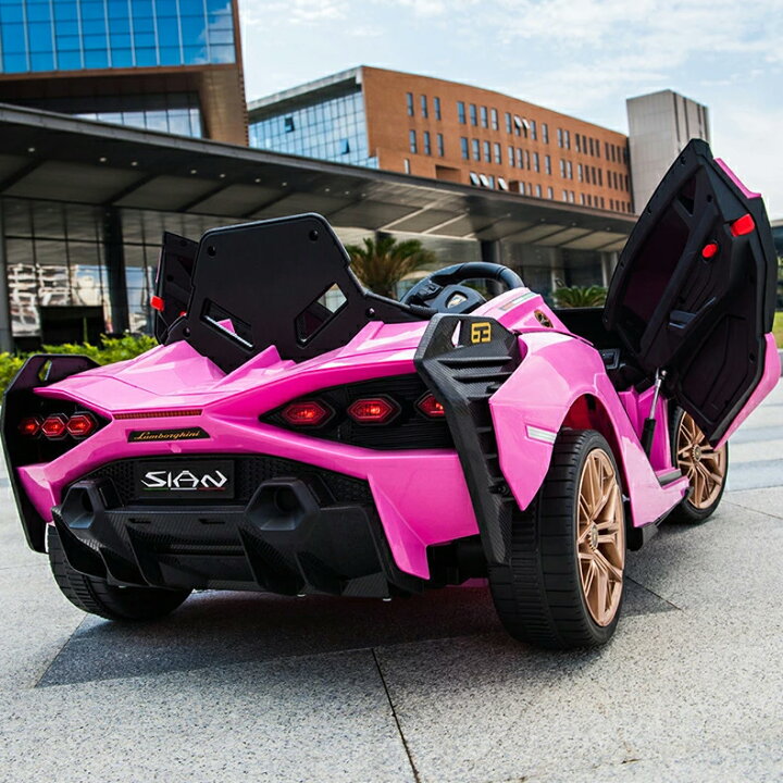 ランボルギーニ Sian 42冠獲得 電動乗用カー 乗用ラジコンカー ペダル操作 電動 外遊び 乗用玩具 キッズカー カー 乗用ラジコン 正規ライセンス ギフト 乗れる 孫 おもちゃ 充電式 プレゼント 誕生日 子ども 子供 ラジコンカー グレードアップ 車