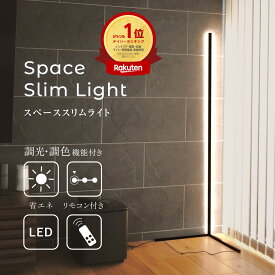 【楽天1位】 LED スタンドライト フロアライト 間接照明 省スペース ルームライト 部屋の隅 コーナー 置きやすい 省エネ 節電 シンプル スリム ホテルライク 寝室 リビング ダイニング ベッドサイド 一人暮らし 照明器具 新生活