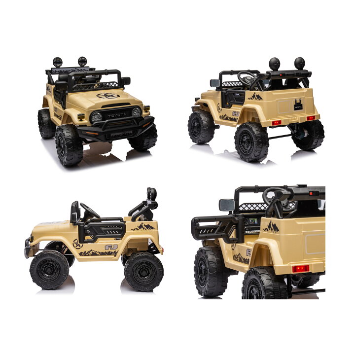 楽天市場】電動乗用ラジコン TOYOTA Land Cruiser FJ40 電動乗用 