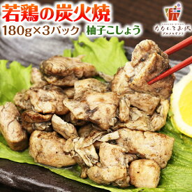 宮崎名物 若鶏の炭火焼 ゆず胡椒風味 100g×3パック 送料無料 ポイント消化 お試し 宮崎 鶏 肉 レトルト 炭火焼 送料無料 常温保存OK 非常食にも おつまみ おかず おやつ 柚子胡椒 新生活 [メール便]