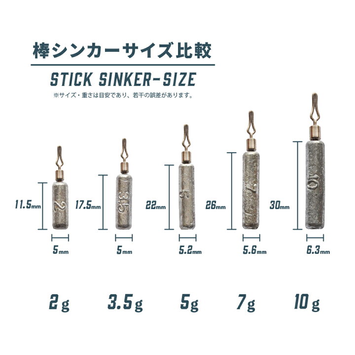 楽天市場 ダウンショットシンカー 2g 本 1 16oz 送料無料 ドロップシンカー スティック 棒シンカー 1 16 ダウンショットリグ ワーム シンカー カサゴ ガシラ おもり ロックフィッシュ アカハタ アオハタ キジハタ 根魚 礁魚 穴釣 クロー ベイト スピニング タックル