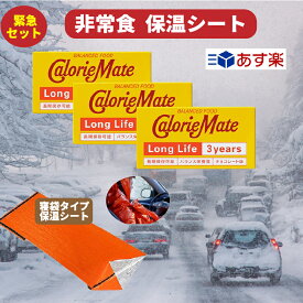 カロリーメイト ロングライフ 3年 2本入 3個 緊急 セット 賞味期限：2027.7.04まとめ買い 保存食 防災食 非常食 長期保存 携帯保存食 防災大雪 防災 sevensails 我が家の防災メモ付 カロリーメイト 長期保存 災害 停電 登山 車中泊 携帯 (3個緊急シート)