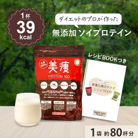 【5と0のつく日はポイント3倍】 美痩 ソイプロテイン 計量スプーン 付 1袋 800g 約80杯 無添加 人工甘味料不使用 アミノ酸スコア100 置き換え ダイエット ファスティング 大豆プロテイン 美容 ビューティー 健康 女性 高タンパク まとめ買い 大容量 お得セット 送料無料