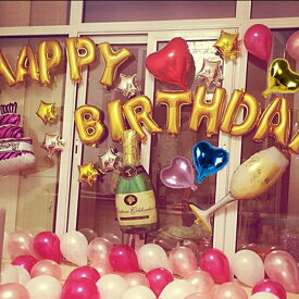 楽天市場 Happy Birthday バルーン シャンパンの通販