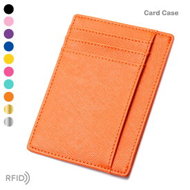 カードケース ミニ財布 サフィアーノレザー調 コンパクト シンプル カードホルダー スキミング防止機能付き RFIDブロック 両面 たくさん入れられる カードポケット セキュリティ インナーカードケース スリム メンズ レディース 超薄型