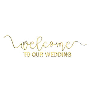 AN~[ XebJ[ EFfBO Welcome To our wedding fRV[ JbeBOXebJ[  EFJXy[X EH[XebJ[ DIY EFJ{[h 