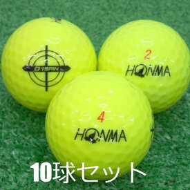 ロストボール ホンマ D1 SPIN イエロー 10球セット 中古 Aランク 黄色 D1スピン 本間 ゴルフボール